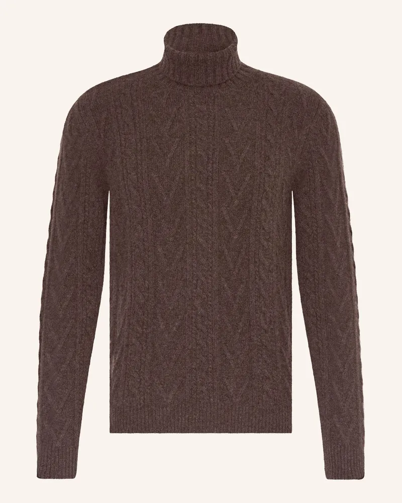 Fedeli Rollkragenpullover mit Cashmere Braun
