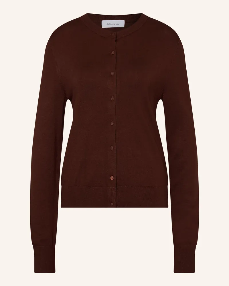 Darling Harbour Strickjacke braun Marone