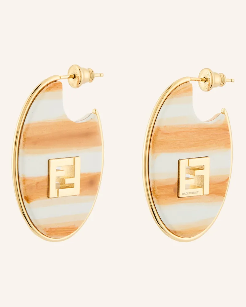 Fendi Ohrringe Forever Fendi beige Gold