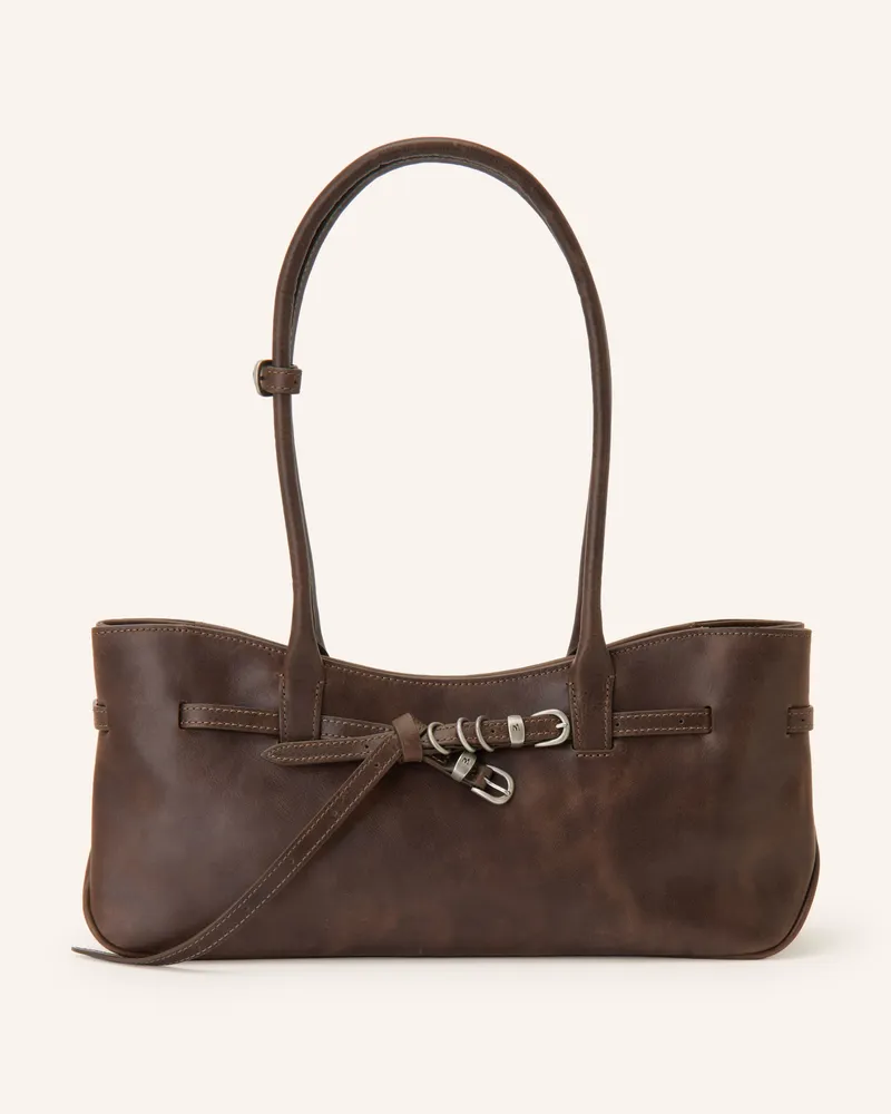 Marge Sherwood Schultertasche Grandma Used Shoulder Bag braun Dunkelbraun