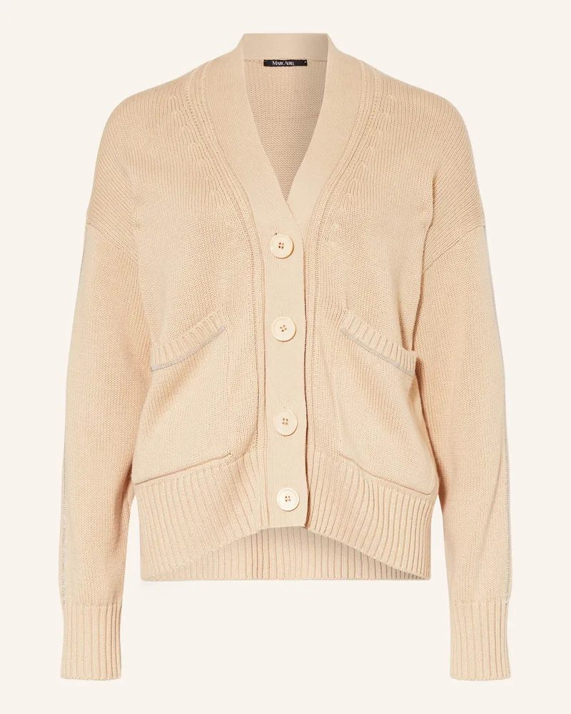 MARC AUREL Strickjacke Beige