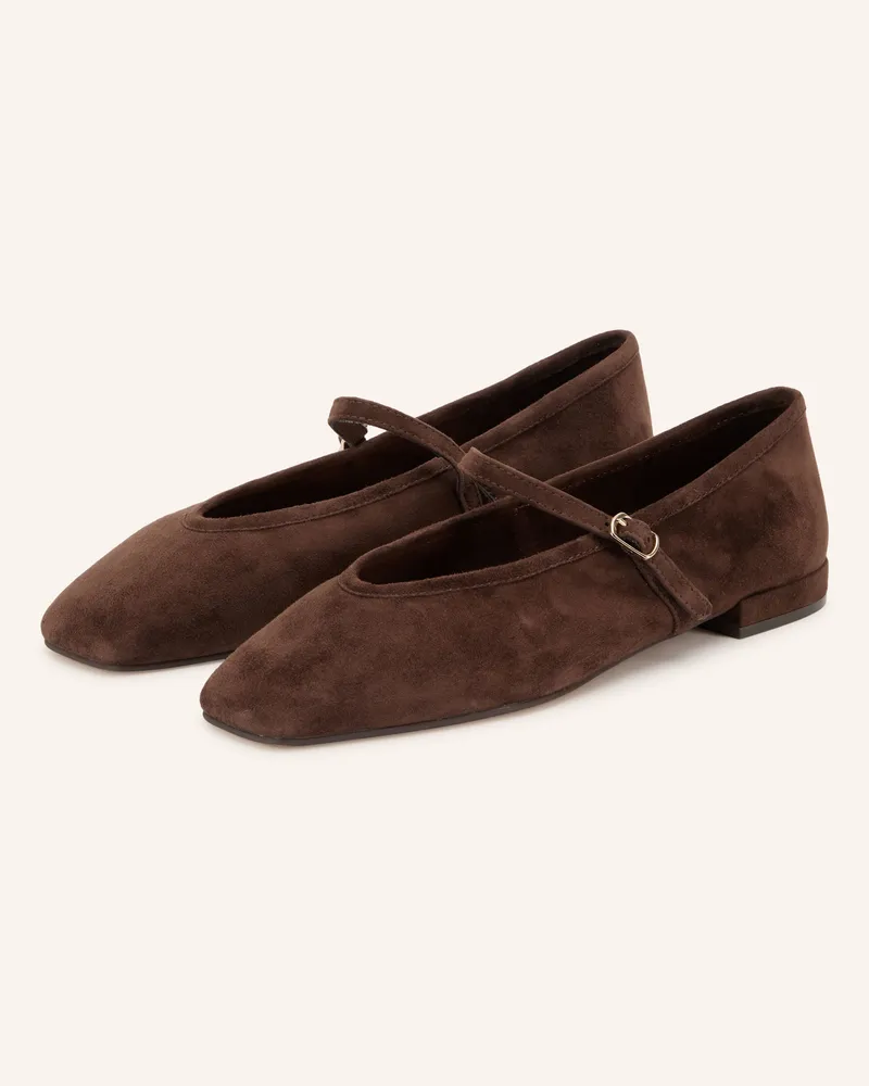Inuovo Mary-Jane-Ballerinas braun Dunkelbraun