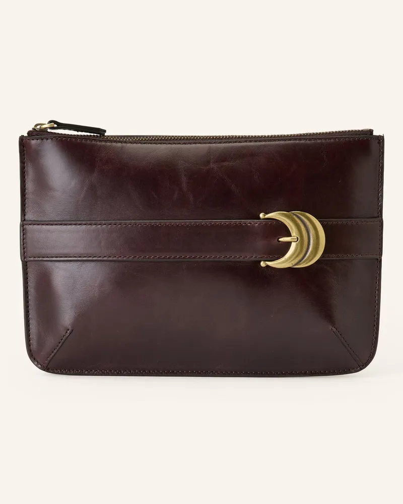 ba&sh Clutch YOUYOU Dunkelbraun