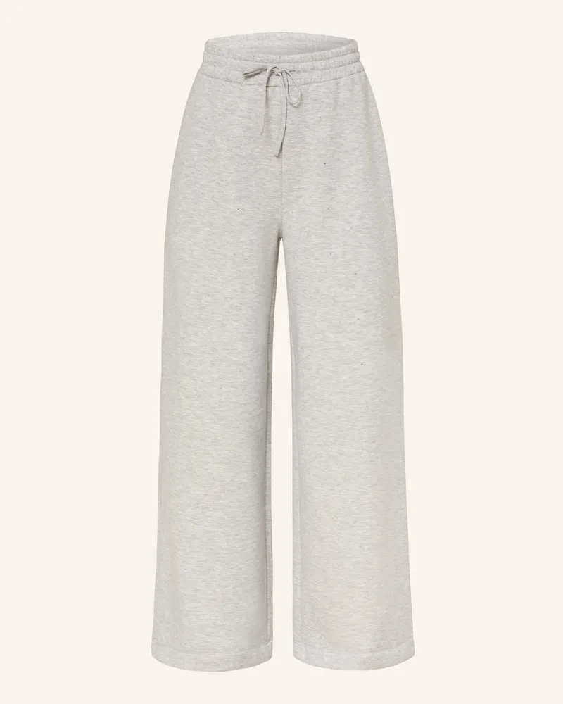 Rich&Royal Sweatpants mit Schmucksteinen Hellgrau