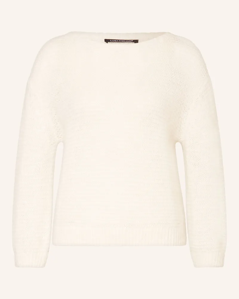 Luisa Cerano Pullover Mit Alpaka weiss Creme
