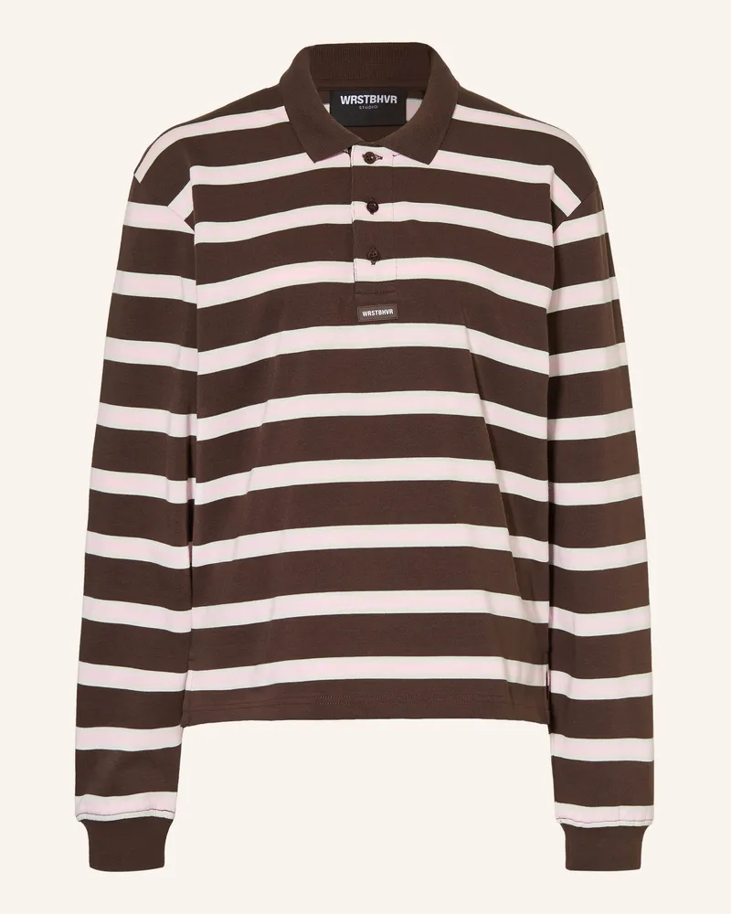 WRSTBHVR Jersey-Poloshirt Seth braun Dunkelbraun