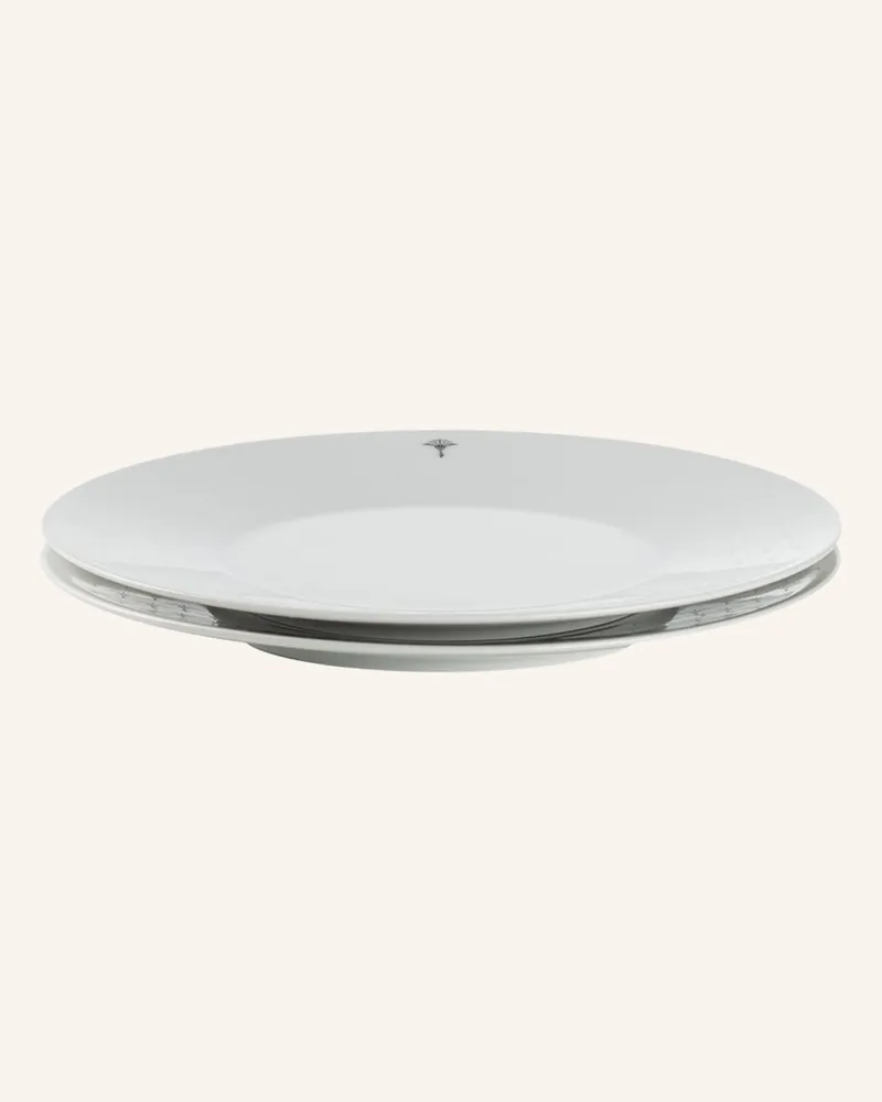 JOOP! 2er-Set Speiseteller SINGLE CORNFLOWER Weiss