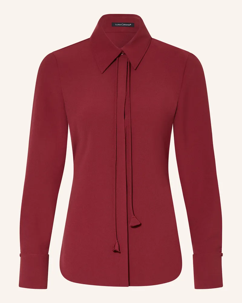 Luisa Cerano Hemdbluse rot Dunkelrot
