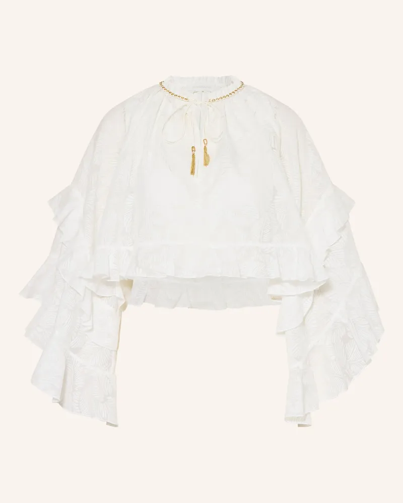 Zimmermann Blusenshirt DAYLIGHT mit Volants Weiss
