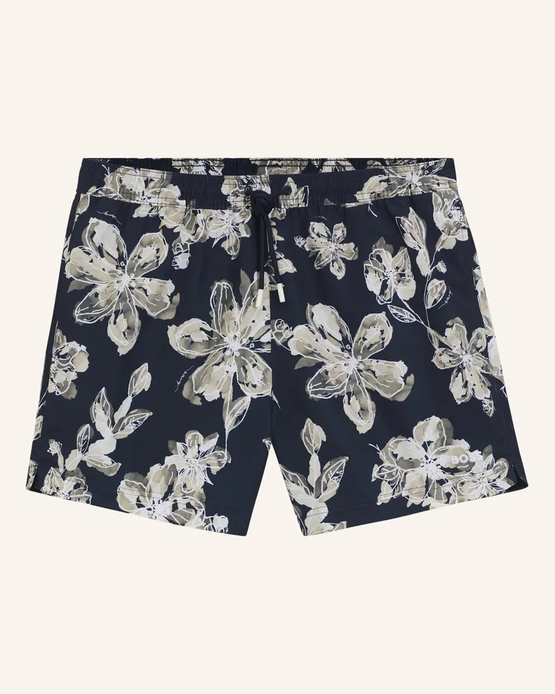 HUGO BOSS Badeshort Discus blau Dunkelblau