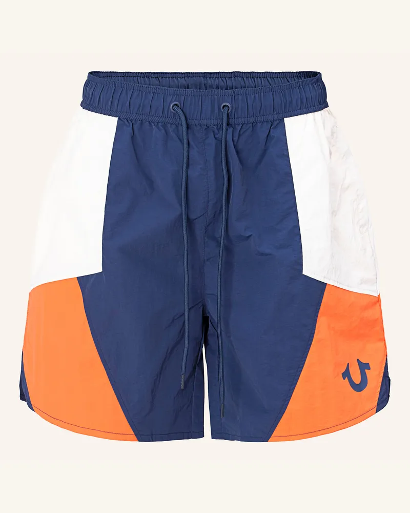 True Religion Track Short Colorblock blau Dunkelblau