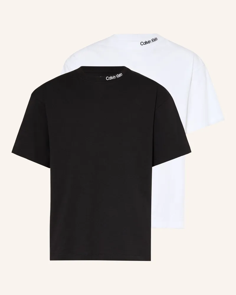 Calvin Klein 2er-Pack T-Shirts weiss Weiss