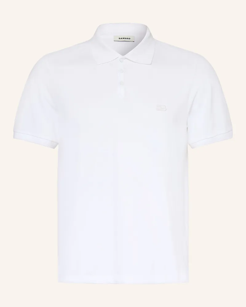 Sandro Piqué-Poloshirt Regular Fit weiss Weiss