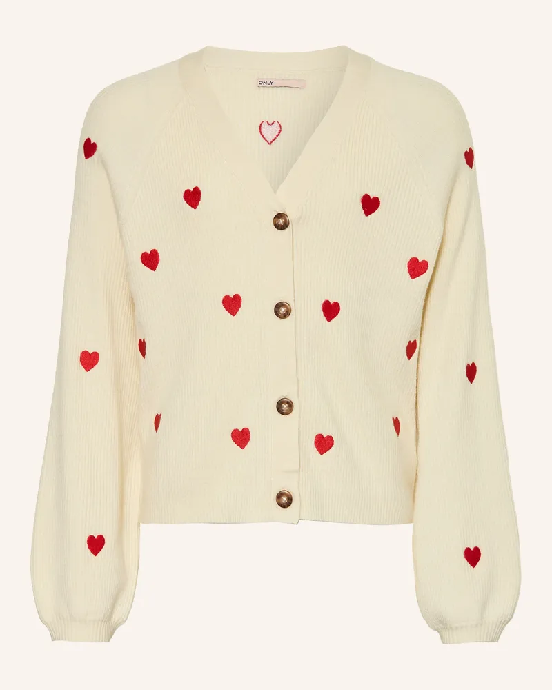 only Strickjacke Ecru