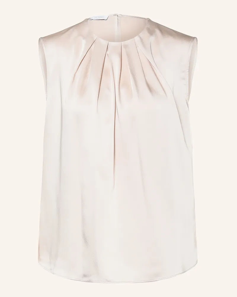 HOBBS London Blusentop Rosanne Aus Satin beige Creme