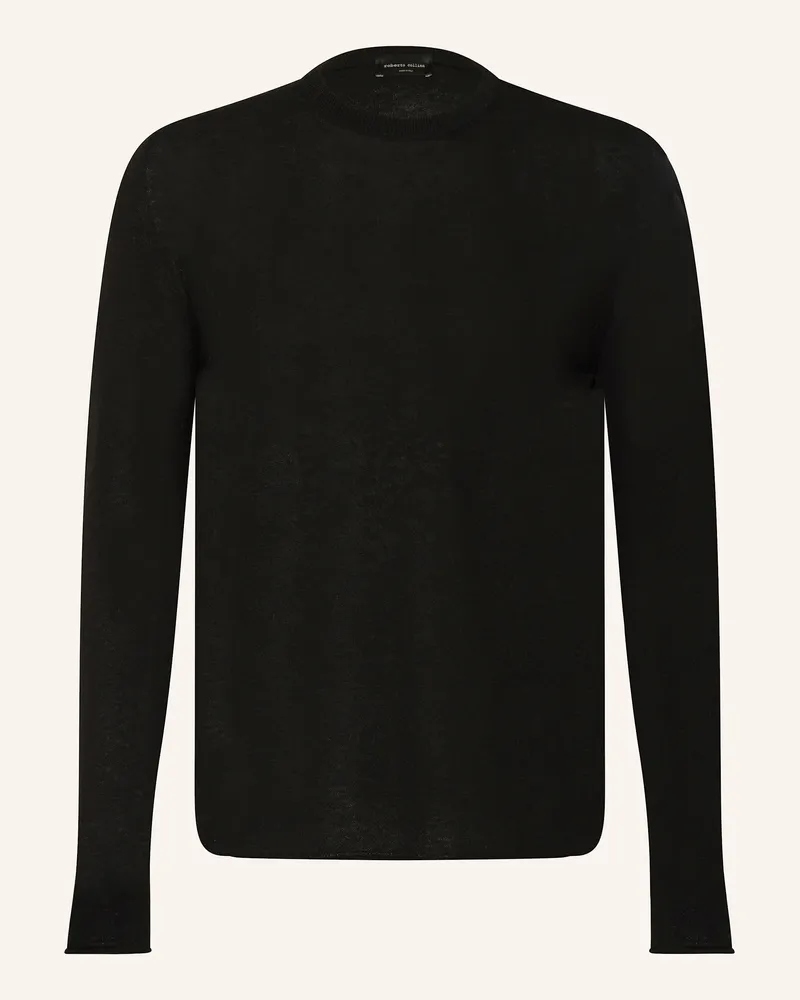 Roberto Collina Pullover mit Cashmere Schwarz