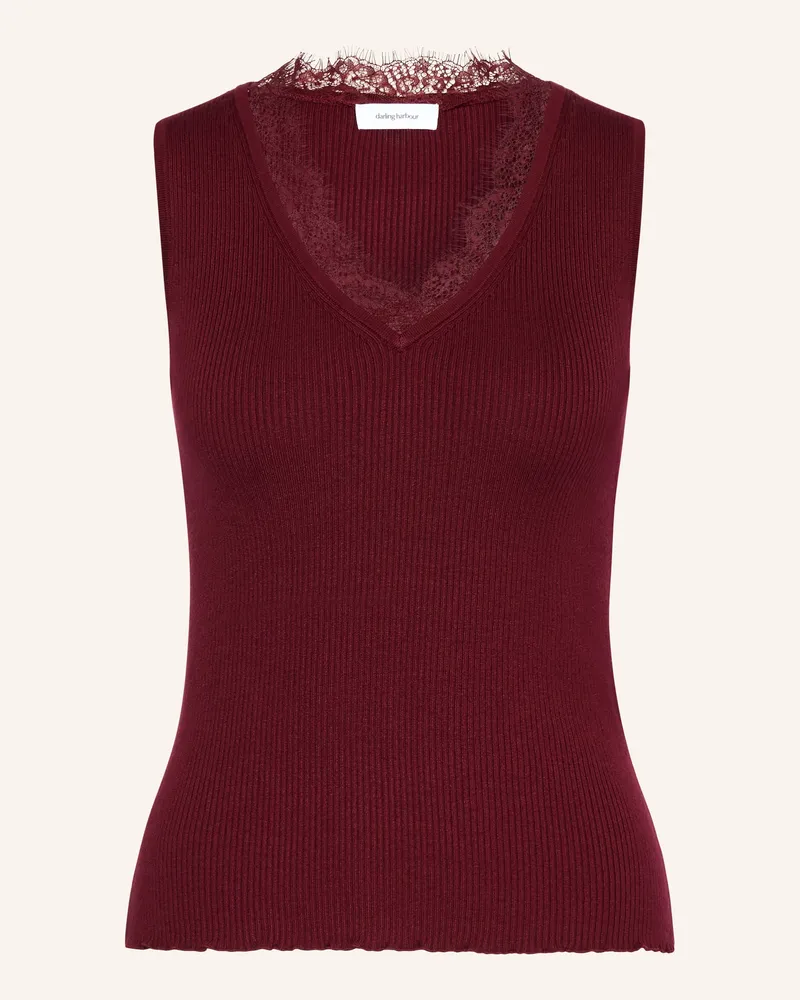 Darling Harbour Stricktop Mit Spitze rot Wine
