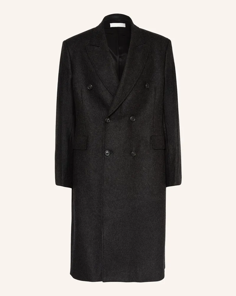 Our Legacy Wollmantel schwarz Dunkelgrau