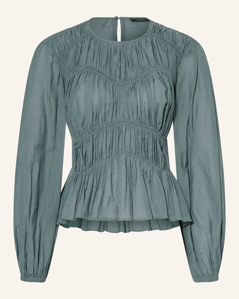 AllSaints Blusenshirt MELANI Blaugrau