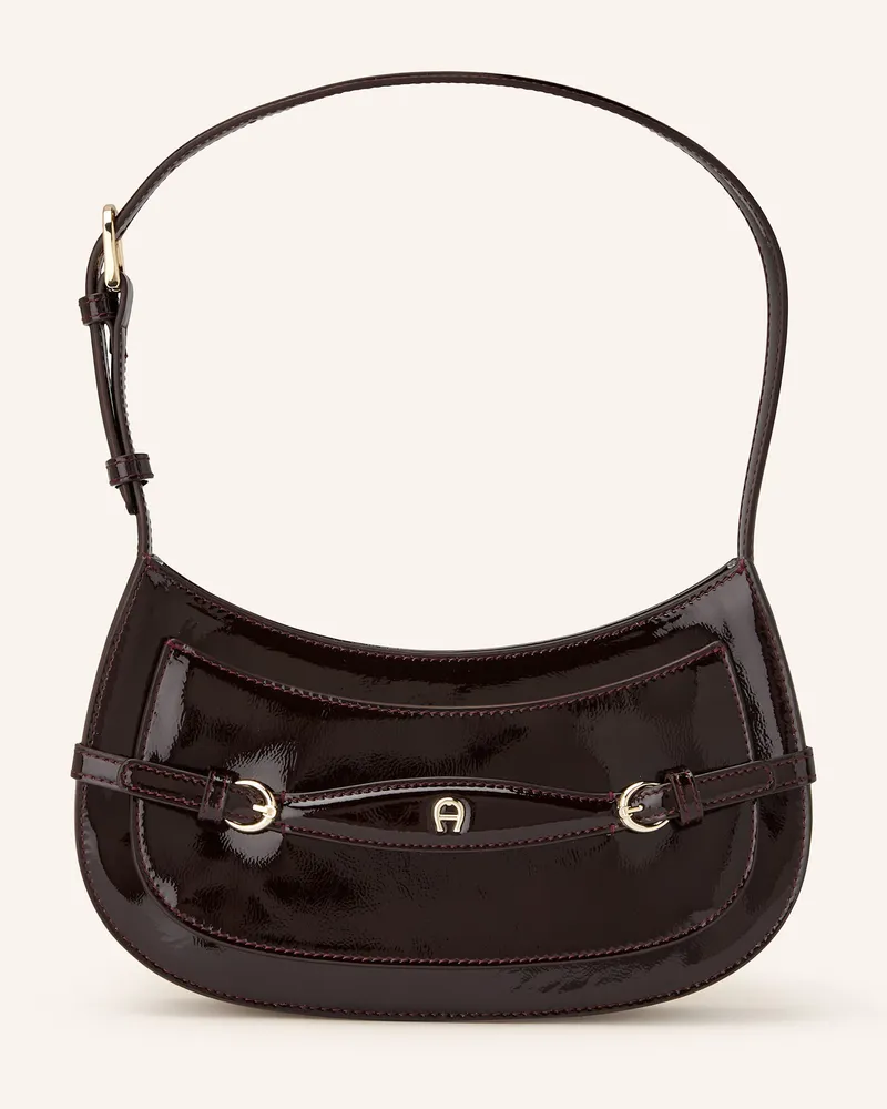 Aigner Schultertasche CAVALLO XS Dunkelrot
