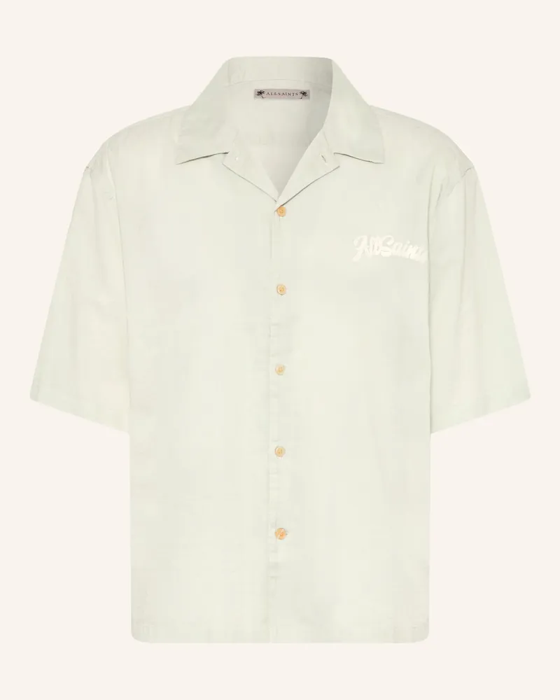 AllSaints Resorthemd Odyssey Oversized Fit gruen Hellgrün