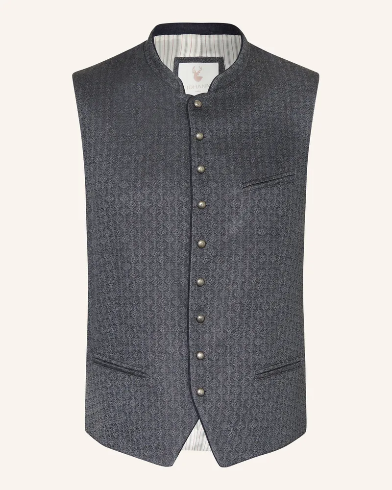 Johann & Johanna Trachtenweste Slim Fit blau Blau