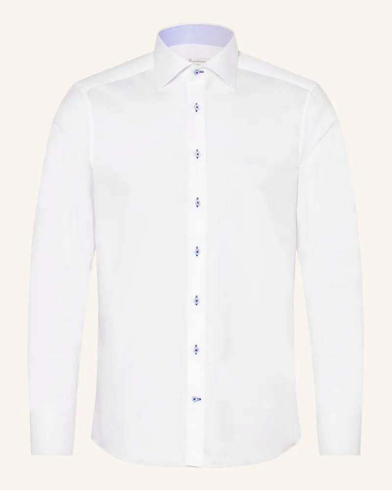 Stenströms Hemd Slim Fit weiss Weiss