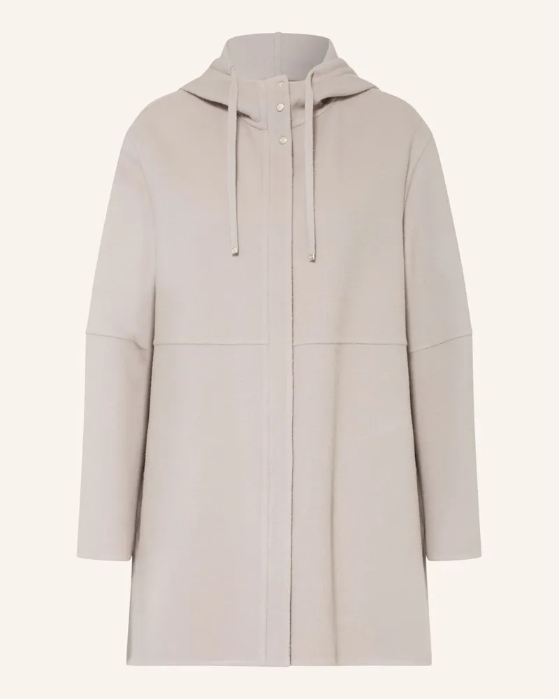Herno Wollmantel beige Hellgrau