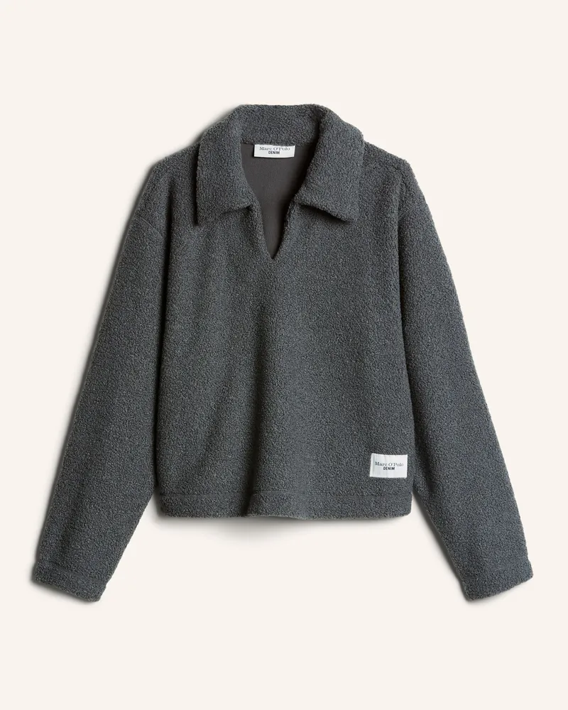 Marc O'Polo Teddy-Sweatshirt grau Grau