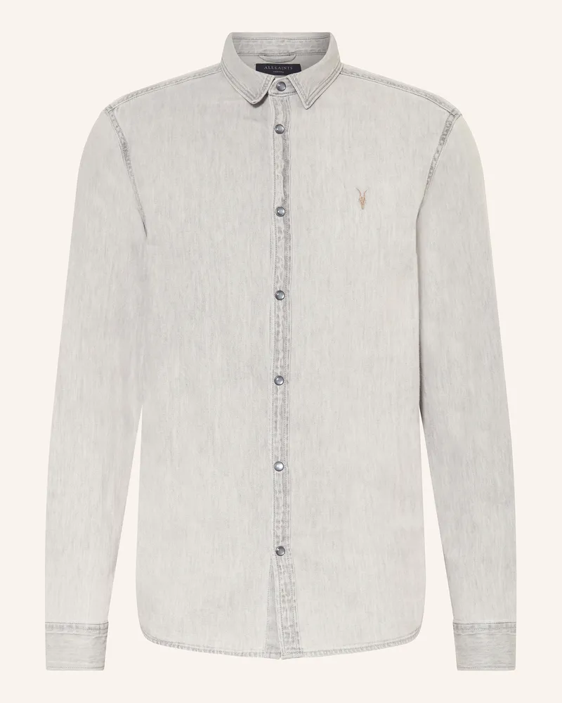AllSaints Hemd Gleason Regular Fit grau 7