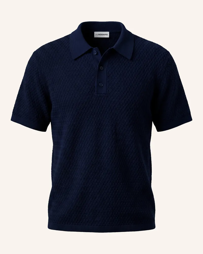 J.Lindeberg Strick‑Polo blau Blau