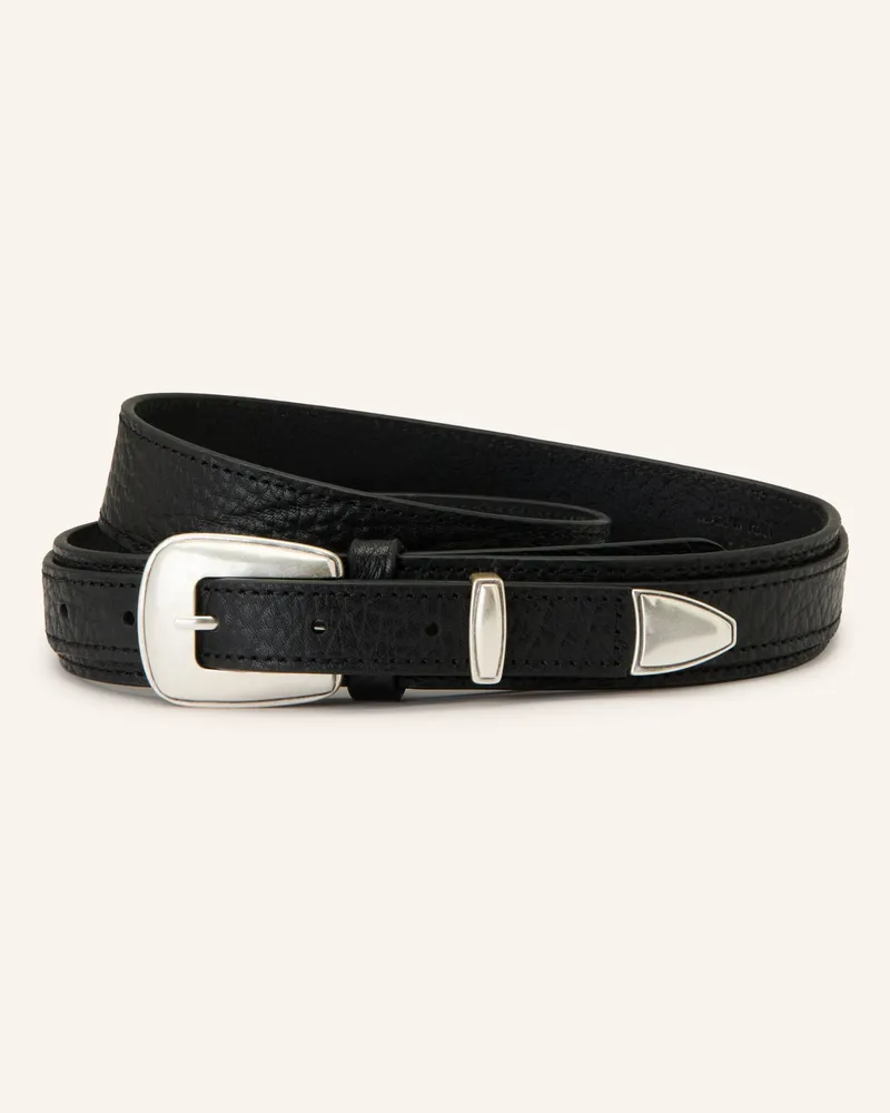 Christophe Lemaire Ledergürtel schwarz Schwarz