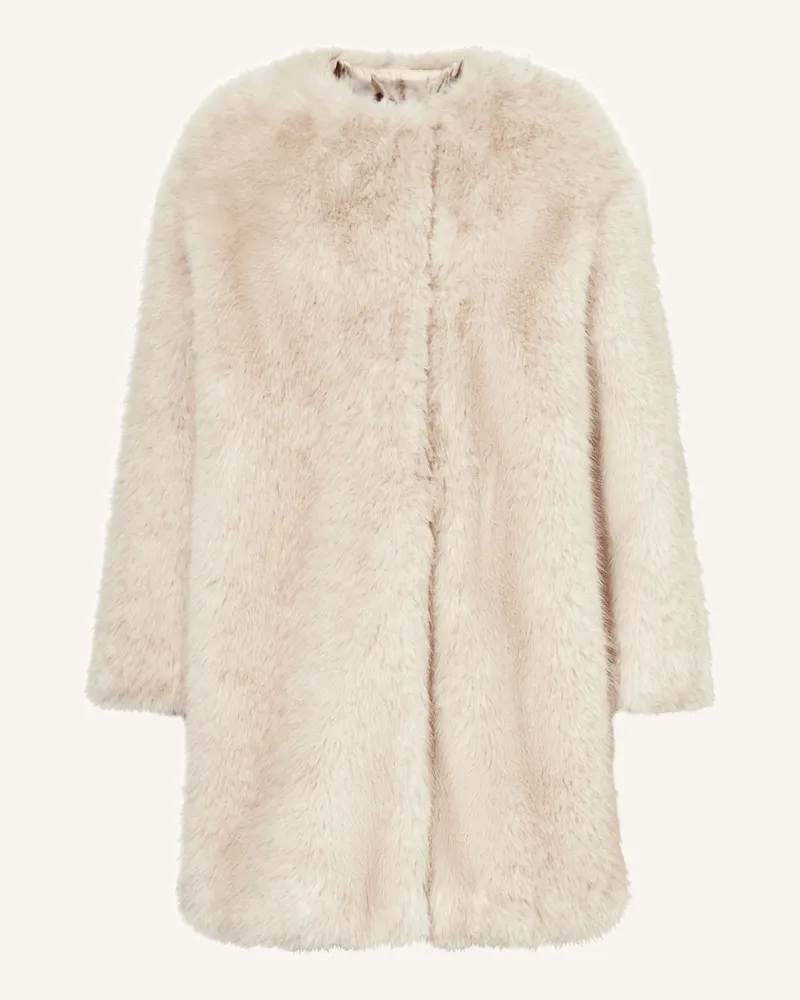 Max Mara Kunstfell-Mantel Eros beige Beige