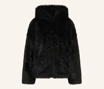 Kunstfell-Jacke Emneth schwarz