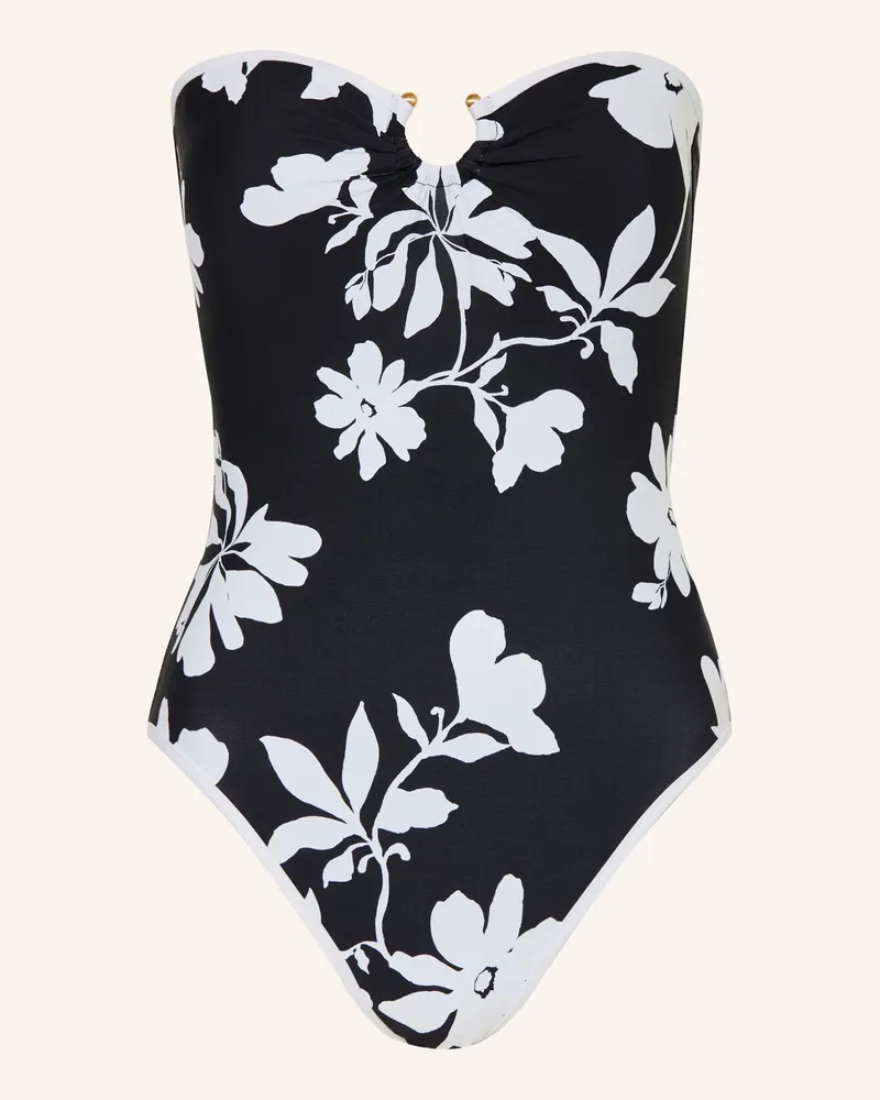 Seafolly Australia Bandeau-Badeanzug Mayflower schwarz Schwarz