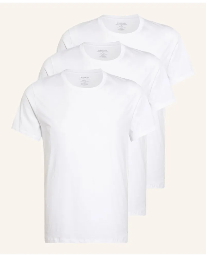 Calvin Klein 3er-Pack T-Shirts COTTON CLASSICS Weiss