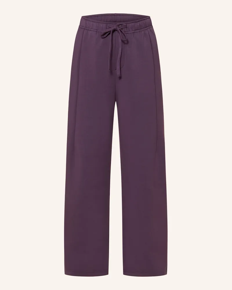 Oui  Jerseyhose lila Dunkellila