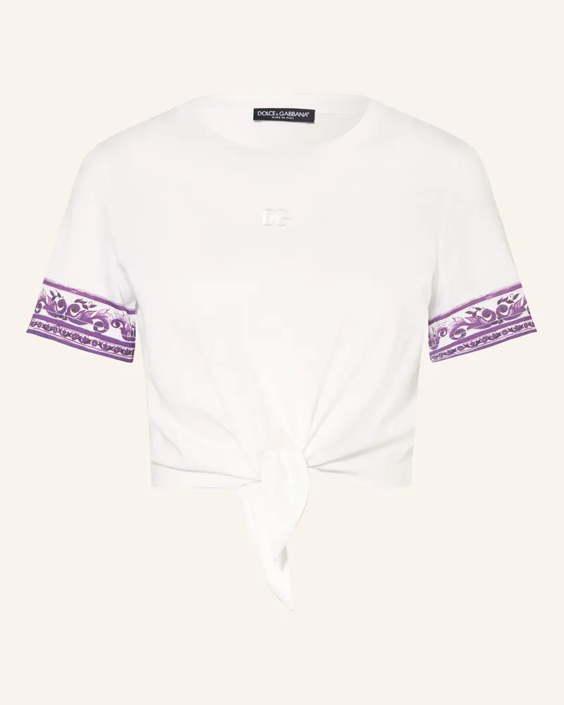 Dolce & Gabbana Cropped-Shirt Weiss