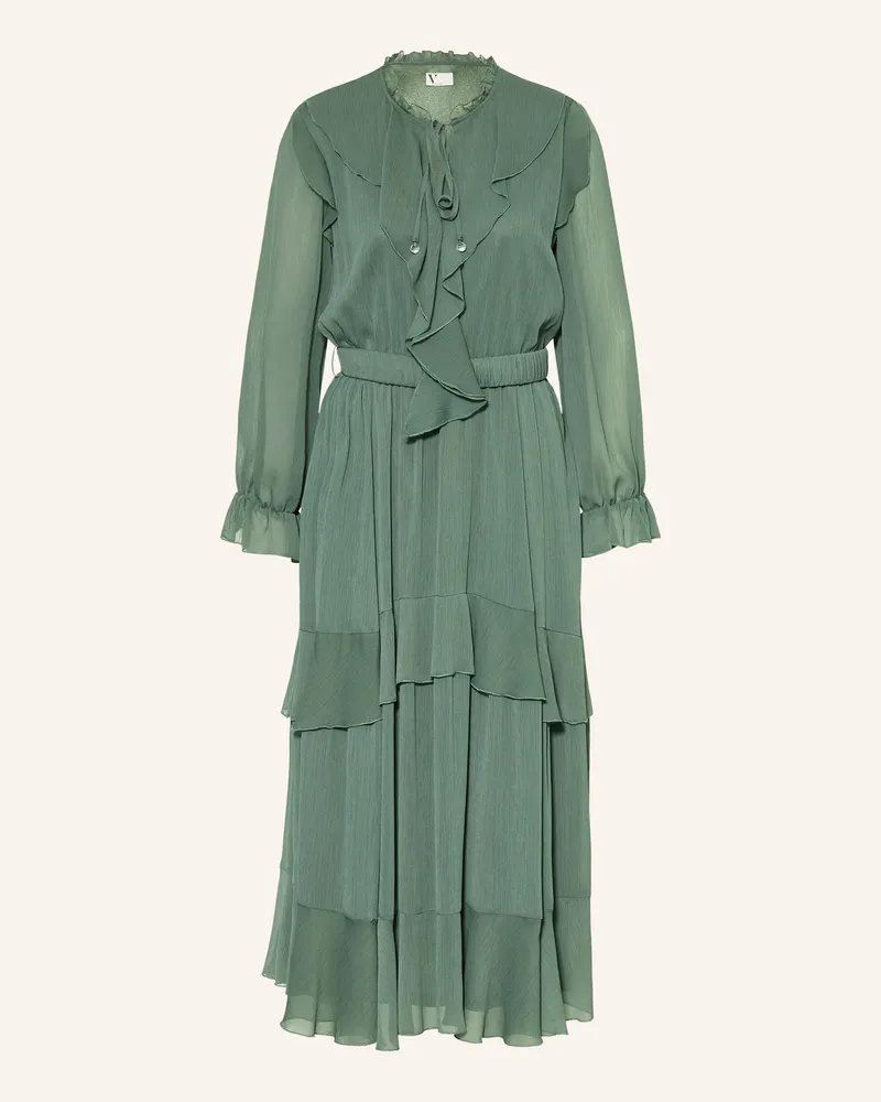 Vera Mont Kleid mit Volants Grün