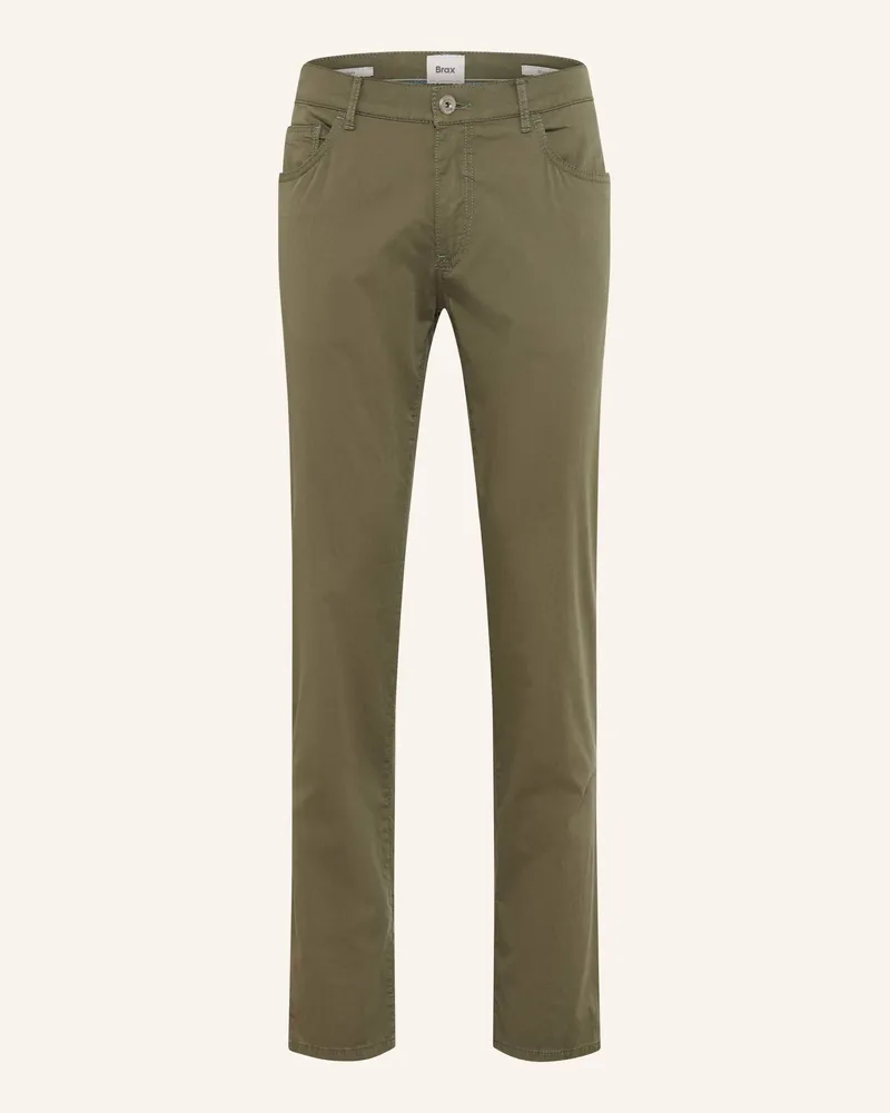 Brax Hose Cadiz U Straight Fit gruen Oliv