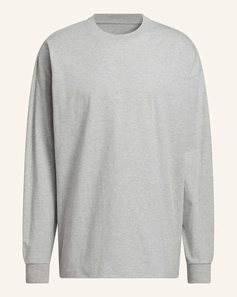 adidas Adidas Basketball Longsleeve – Genderneutral grau Grau