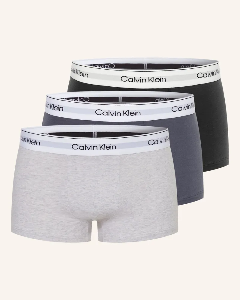 Calvin Klein 3er-Pack Boxershorts MODERN COTTON Low Rise Schwarz