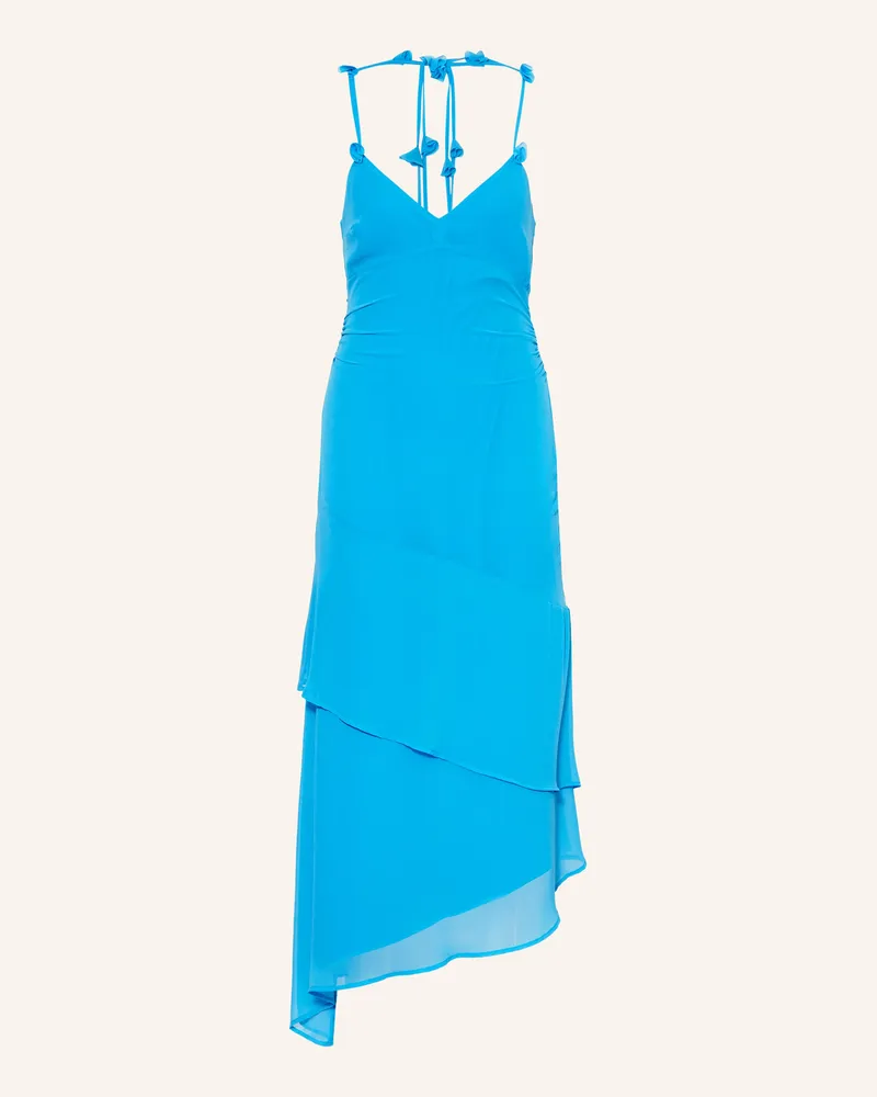 Guess Kleid Stefani Mit Volants blau Türkis