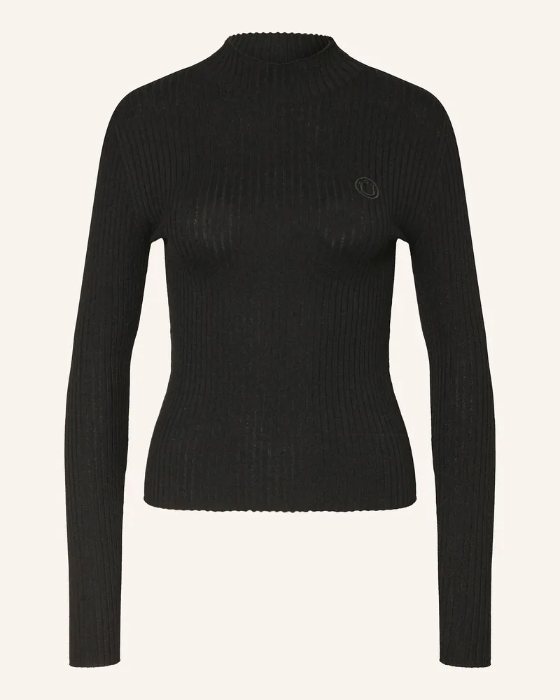 HUGO BOSS Pullover Sarmie schwarz Schwarz