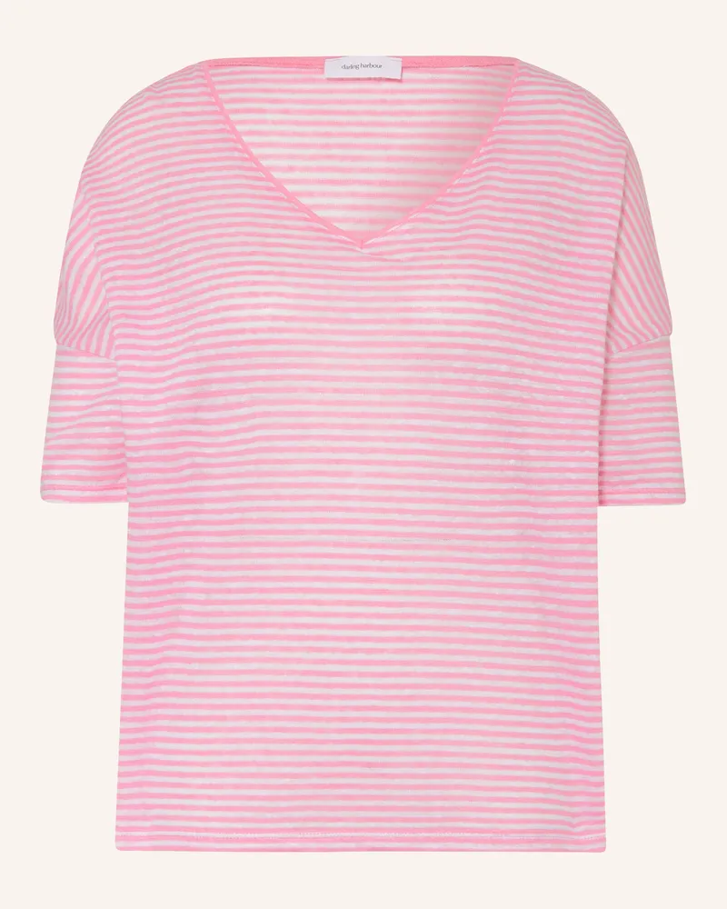 Darling Harbour T-Shirt aus Leinen Rosa