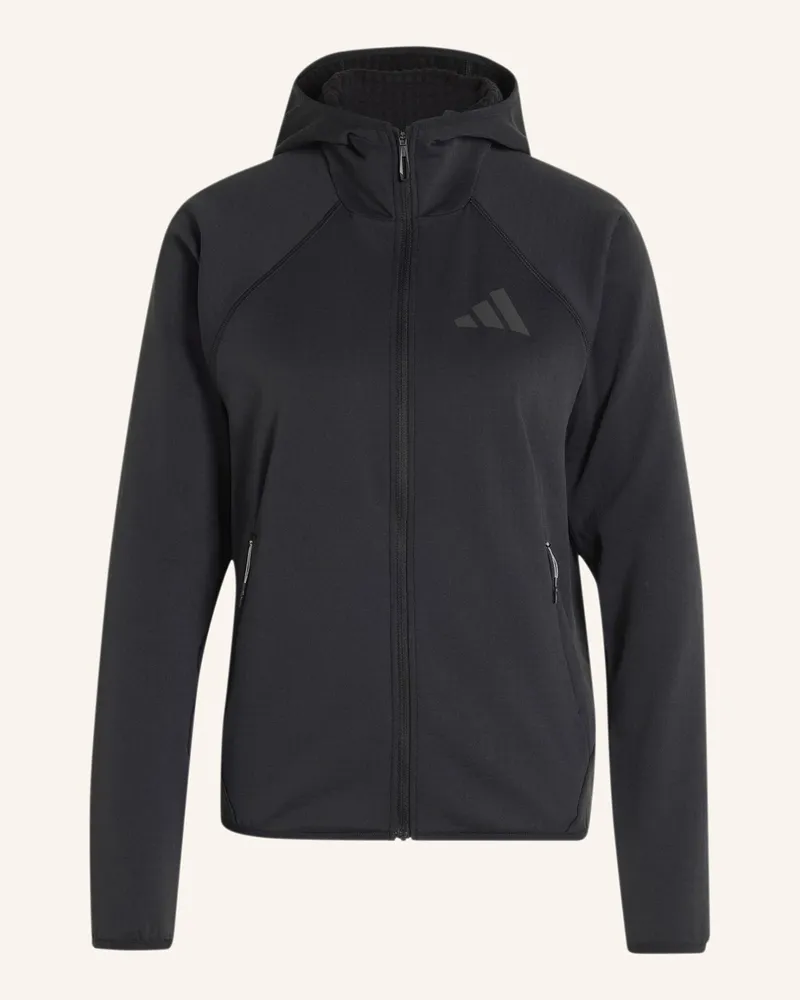 adidas Terrex Xperior Climawarm+ Ventknit Fleece-Kapuzenjacke schwarz Schwarz