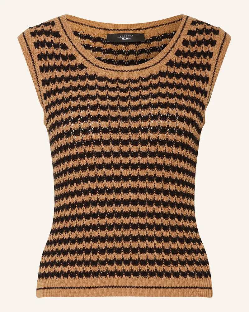 Max Mara Strickshirt DISEGNO Cognac
