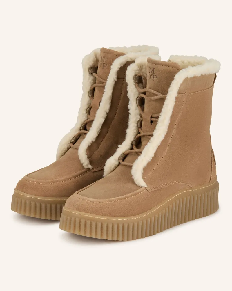 Marc O'Polo Plateau-Boots Camel