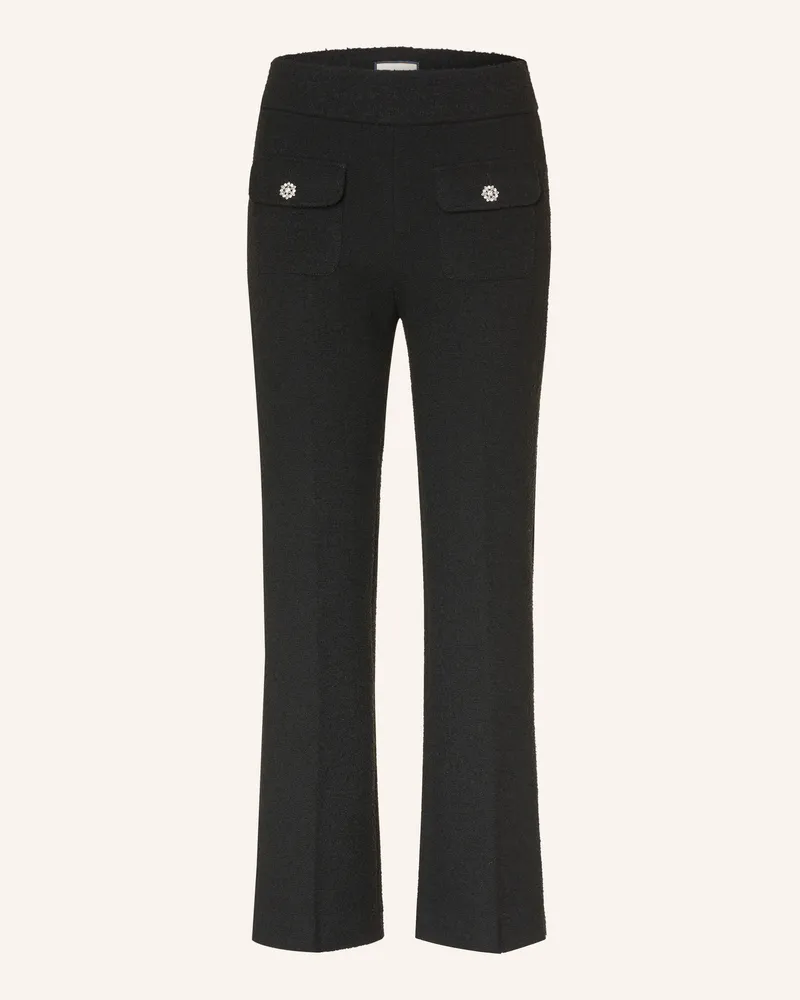 SEDUCTIVE  Bouclé-Hose Nanette Mit Schmucksteinen schwarz Schwarz