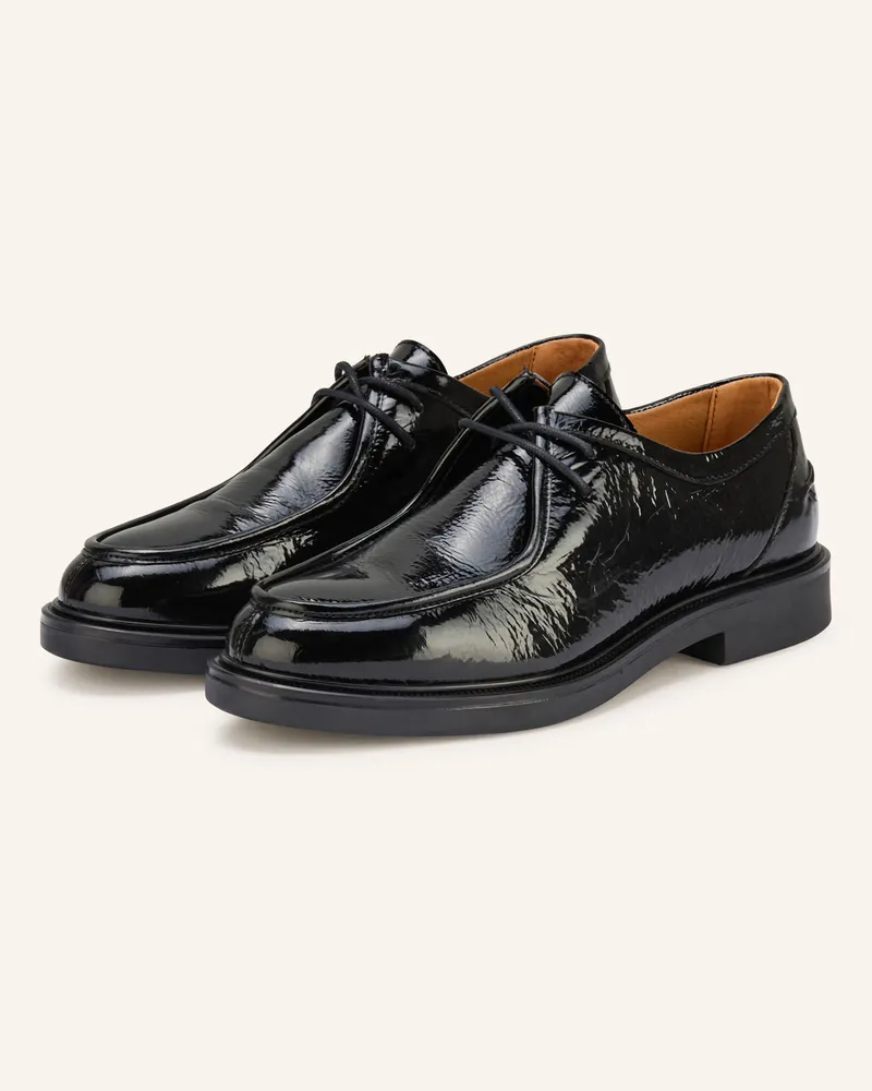 BIANCO. Lackschnürer Biaadda schwarz Schwarz